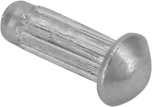 Jeanoko 100pcs M2 Stainless Steel Round Head Knurled Shank Solid Rivets Assortment Set Multi-size Round Head Rivet(M2*6) Fastening components in Kuwait