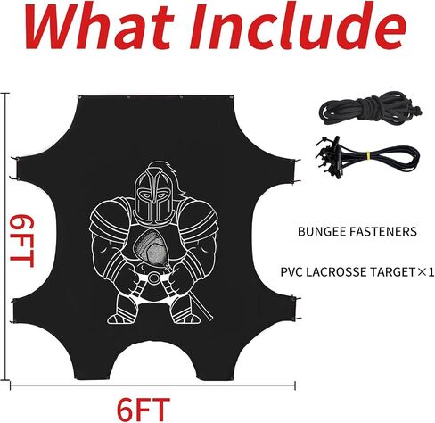 Doublehorse Lacrosse Hockey Shooting Targets - 6 x 6 FT Street Goal Net for Outdoor Indoor Home Field Accuracy Practice Training for Youth Adult Men Coach in Kuwait