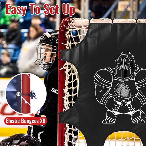 Doublehorse Lacrosse Hockey Shooting Targets - 6 x 6 FT Street Goal Net for Outdoor Indoor Home Field Accuracy Practice Training for Youth Adult Men Coach in Kuwait