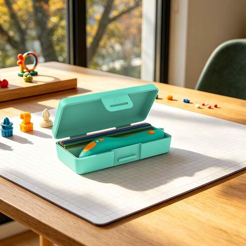 صناديق تخزين لـ 3Doodler Start+Essentials 3D Printing Pen، صندوق سفر صلب مع حبل قصير، مقاوم للصدمات والسقوط in Kuwait