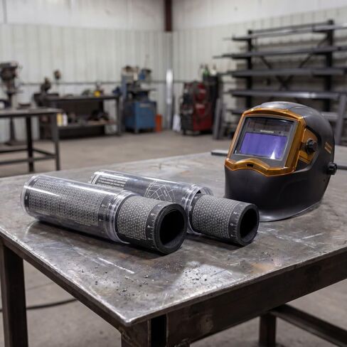 2 Pcs Pipe Wrap Around with Scale, 1"-16" Heat Resistant Layout Tape & Tangent Chart, Marking Tool for Welders & Pipefitters in Kuwait