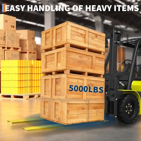 84 Inch Forklift Extensions, 5500 LBS Capacity, 5.5 Inch Width Heavy Duty Pallet Fork Extenders for Forklift & Skid Steer Loaders in Saudi Arabia
