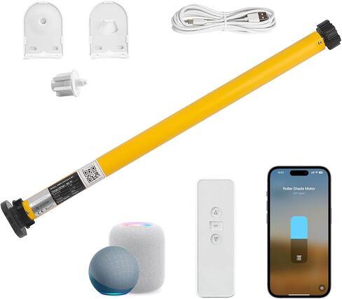 محرك الستائر الذكية بمحرك 1.5 "(38 ملم) أنبوب الظل مع HomeKit ، بناء مع المادة على الخيط ، و syte-c قابلة لإعادة الشحن محرك ، العمل مع HomeKit ، مساعد المنزل ، Alexa ، الستائر الآلية in Kuwait