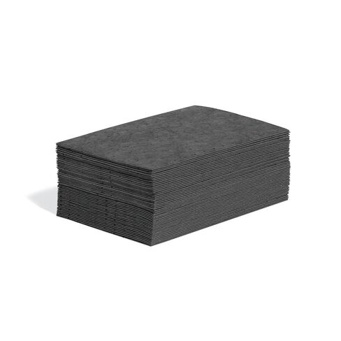 PIG Absorbent Mat Tray Pad | 10" W x 15.5" L | Heavyweight | Absorbs up to 14.5 oz. per pad | 48 Pads per Box | Gray | PM50847 in Kuwait