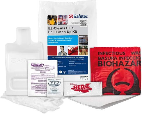 مجموعة EZ-Cleans Plus - مجموعة الانسكابات البيولوجية (كيس بولي) (24 مجموعة/علبة) in Kuwait