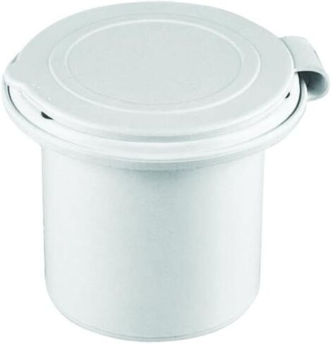 Nuova Rade Case for Shower Head, Round, with Lid, O 2.6", White in Kuwait