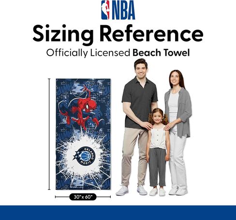 Northwest NBA Disney Microfiber Beach Towel, Lightweight Quick Dry Absorbent Bath Pool Swim Travel Gear, 30 x 60 Inches in Kuwait