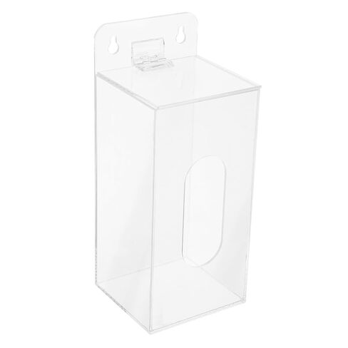 INOOMP Wall Mounted Face Mask Dispenser Box with Acrylic Material, Shatter-Resistant Multi-use Organizer Featuring Openable Top Cover and Front Dispensing Slot for Clinics and Workspaces in Saudi Arabia