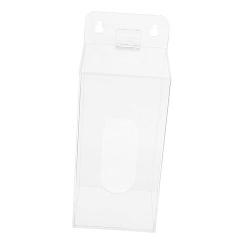 DOITOOL Face Mask Storage Box and Open Slot Acrylic with Wall-Mount Single Compartment 100x95x240mm Mask Organizer Container and Hairnet Storage in Clinic and Home in Kuwait