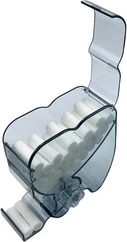 Cotton Roll Dispenser Hygienic Divider Dental Cotton Roll Dispenser Plastic Container Storage Organizer Box(Purple) in Kuwait