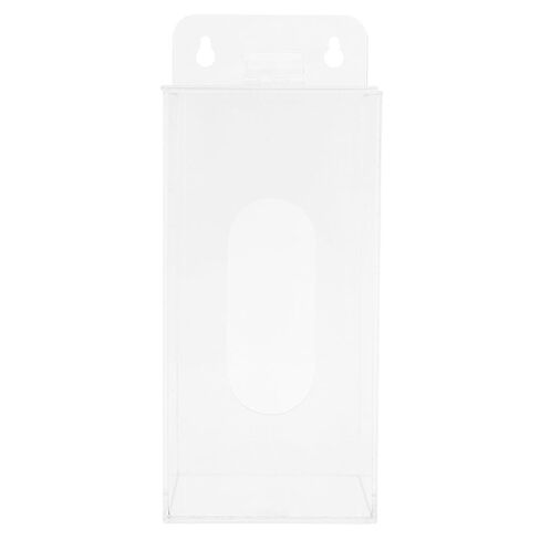 NUOBESTY Acrylic Face Mask Organizer Box with Visibility and Quick Retrieval, Wall Mounted Dispenser with Openable Top Cover and Front Dispensing Slot for Industrial Settings and Clinics in Saudi Arabia