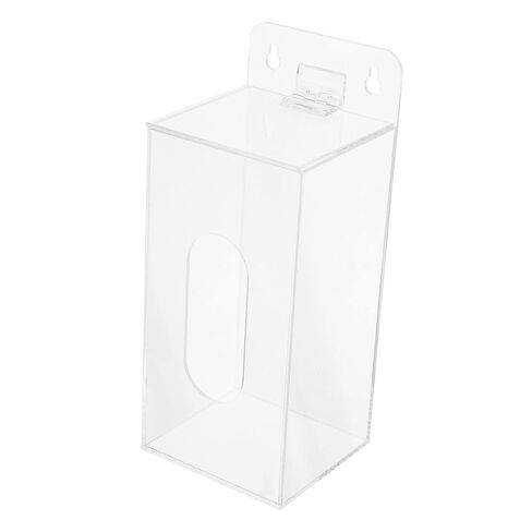 Wall-Mount Acrylic Face Mask Dispenser Box with Single Compartment 100x95x240mm, Mask Organizer for Clinic, Office, and Home Storage in Kuwait