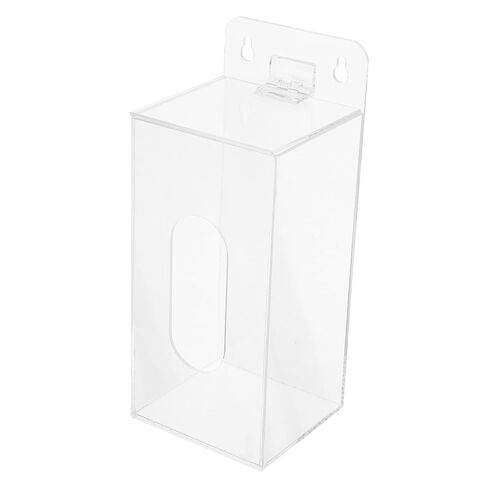 NUOBESTY Face Mask Storage Box Visibility and Shatterresistant Organizer Acrylic with Front Dispensing Slot, Wall Mounted Glove and Shoe Cover Dispenser for Clinics and Restaurants in Saudi Arabia