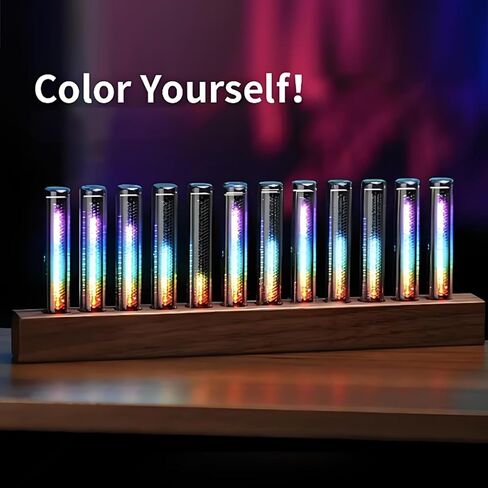 شاشة عرض طيف الموسيقى LED، 12 أنبوب ضوء، 240 مصباح LED RGB، محلل صوت، مصور موسيقى لاسلكي مع لون قابل للتعديل للحفلات المنزلية in Kuwait