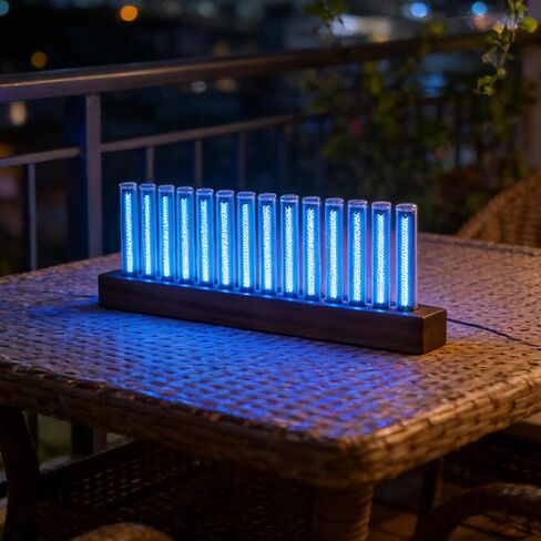 شاشة عرض طيف الموسيقى LED، 12 أنبوب ضوء، 240 مصباح LED RGB، محلل صوت، مصور موسيقى لاسلكي مع لون قابل للتعديل للحفلات المنزلية in Kuwait