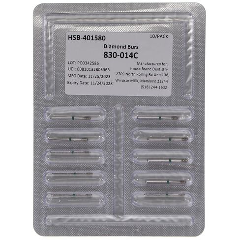 401580 HSB FG 830-014C Pear Coarse Grit Diamond Burs 10/Pk in Kuwait