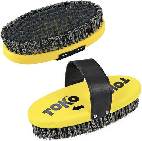 Toko Ski Snowboard Oval Waxing Brush 25mm Steel Wire Bush with Hand Strap in Saudi Arabia