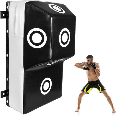 Wall Mount Uppercut Boxing Training Punching, 27in MMA Training Punching Target Heavy Sandbags, High Density Black Karate Bag for Men and Women in Kuwait