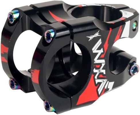 VXM Mountain Bike Stem, Aluminum Alloy Short MTB Stem, Suitable for 1-1/8 Steer Tube 31.8mm Bicycle Handlebar, Fits for All Mountain, Endure, Downhill, Freeride in Kuwait