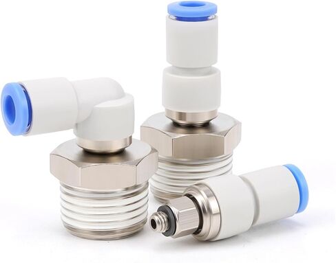 KSL8-02 high speed rotary joint elbow pneumatic trachea quick plug quick connector straight through KSH6-01/10-03(Highspeedrotationksh8-01(pass-through)) in Kuwait
