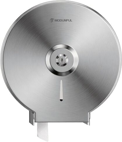 Commercial Jumbo Toilet Paper Dispenser: Wall Mount Stainless Steel 9 Inch Lockable Roll Toilet Paper Holder Bath Tissue Dispenser (Silver) in Kuwait