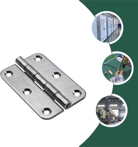 304 Stainless Steel Folding Flat Six Hole Hinge Industrial Machinery Door Load-Bearing 1Pcs in Kuwait