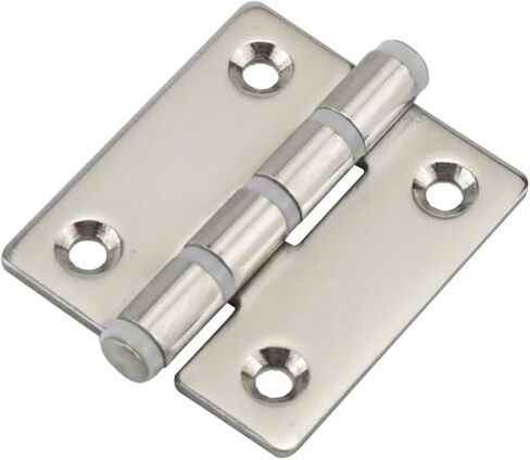 304 Stainless Steel Solid with Rubber Pad Buffer Silent Hinge 1Pcs in Kuwait