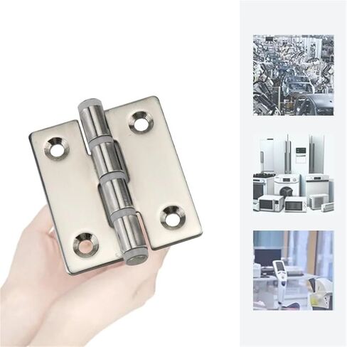 304 Stainless Steel Solid with Rubber Pad Buffer Silent Hinge 1Pcs in Kuwait