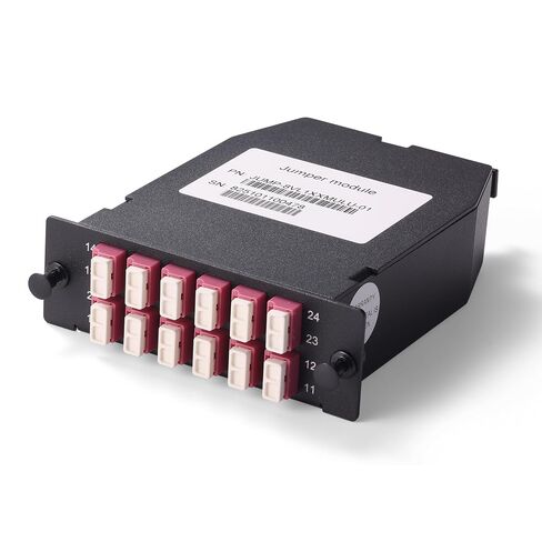 FHD MPO-LC Cassette, OM4 Multimode, Type A, 24 Fibers, 2 x MPO-12 (Male) to 12 x LC Duplex (Aqua), 0.35dB Max in Kuwait