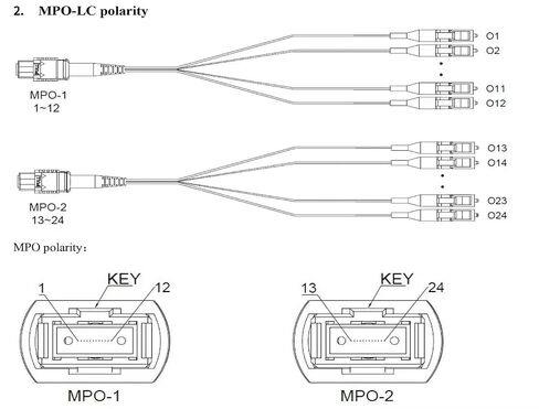 FHD MPO-LC Cassette, OM4 Multimode, Type A, 24 Fibers, 2 x MPO-12 (Male) to 12 x LC Duplex (Aqua), 0.35dB Max in Kuwait