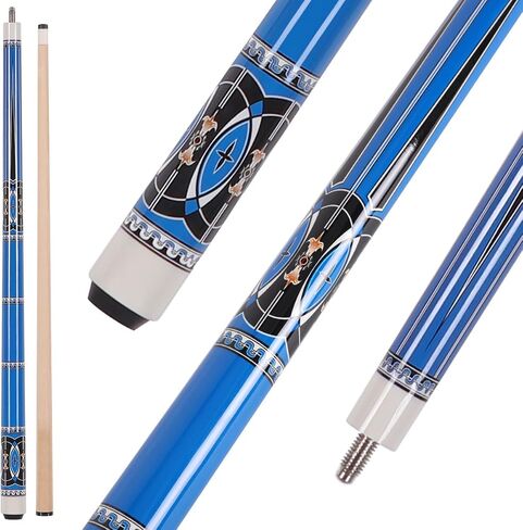 48 Inch Maple Cue Stick, Short Pool Cue Stick for Beginners, Canadian Maple Billiard Cues for Limited Spaces, 48 inch Junior Size Cue with Premium Leather Tip in Saudi Arabia