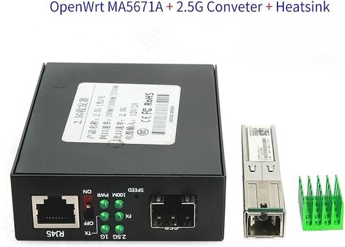2.5G SmartAX MA5671A Gpon ONU Stick OpenWrt Firmware with Heatsink | 2.5G SFP RJ45 Media Converter(MA5671A) in Kuwait