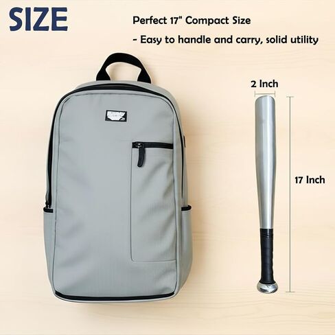 17-Inch Mini Aluminum Baseball Bat - Lightweight One Hand Training Bat, Compact Personal Home Utility Tool for Urban Commute, Portable Tire Checker for Trucks & Cars in Kuwait