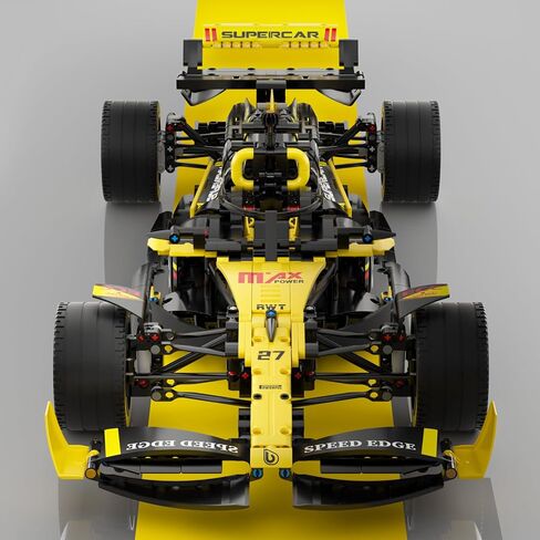 مجموعة بناء سيارات السباق AM24 Formula 1، مجموعة قابلة للتجميع بمقياس 1:8 للبالغين، متوافقة مع Lego، نموذج بناء وعرض مفصل أصلي لديكور المنزل أو المكتب (1650 قطعة) in Saudi Arabia