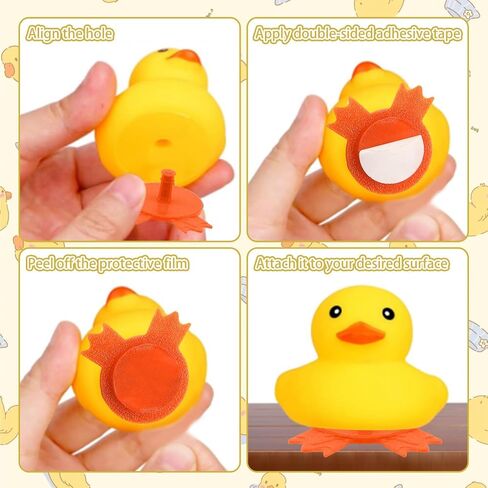30Pcs Duck Feet Plug, Rubber Duck Mount Car Dashboard Holder Organizer - Accessories with Strong Adhesive Backing, 10 Assorted Colors for Jeep Dash, Vehicle Interior Decor, Party Favors in Kuwait