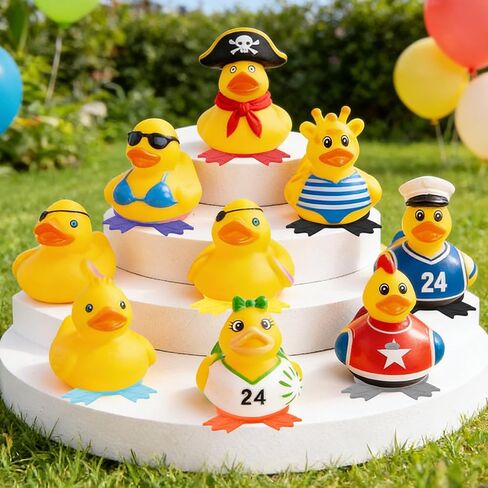 30Pcs Duck Feet Plug, Rubber Duck Mount Car Dashboard Holder Organizer - Accessories with Strong Adhesive Backing, 10 Assorted Colors for Jeep Dash, Vehicle Interior Decor, Party Favors in Kuwait