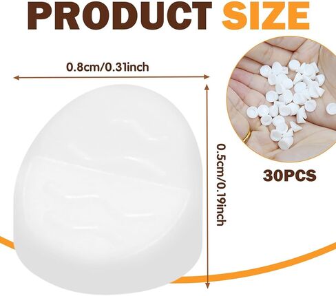 30PCS Entry Door Frame Plugs, 1/4 inch White Silicone, 5/16 inch French Door Window Screw Hole Plugs Covers for ODL/Western Reflection Door Frame, Easy Press-Fit Caps for a Clean Finish in Kuwait