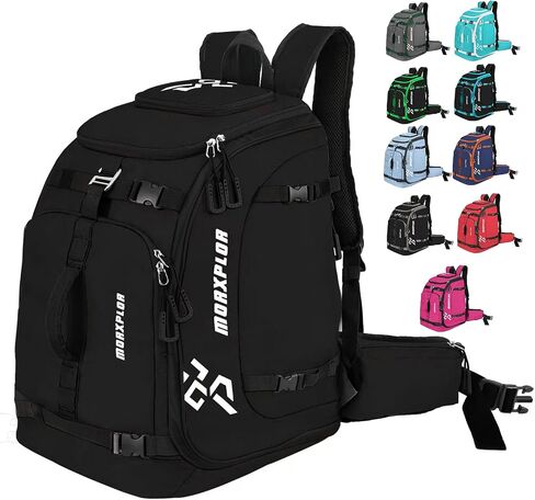 MORXPLOR Ski Boot Bag - 65L Padded, Waterproof Ski Travel Backpack for Gear & Accessories in Kuwait