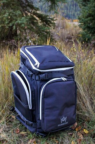 Ski Boot Bag - Waterproof Ski and Snowboard Travel Backpack, TSA Lock, Ventilated Boot Compartment - Durable Ski Backpack for Boots, Goggles, Helmets & Others in Kuwait