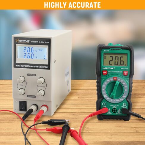 Hoteche 30V 5A DC مزود طاقة متغير، 110V/220V مدخل مزدوج عالي الدقة منضدة مختبر محمولة قابلة للتعديل تبديل منظم إمداد الطاقة للمختبر، DIY والإصلاح in Kuwait