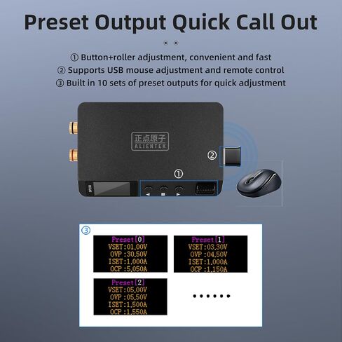 DP100 DC Power Supply Variable, 30V 5A Bench Supply, Adjustable Regulated Digits Display Mini Portable Lab Voltage Regulator Switch 100W (DP100-1) in Kuwait
