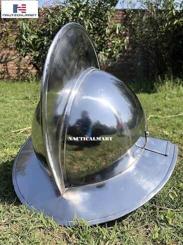 Nautical-Mart Secutor Silver LARP Gladiator ARMOR Helmet in Kuwait