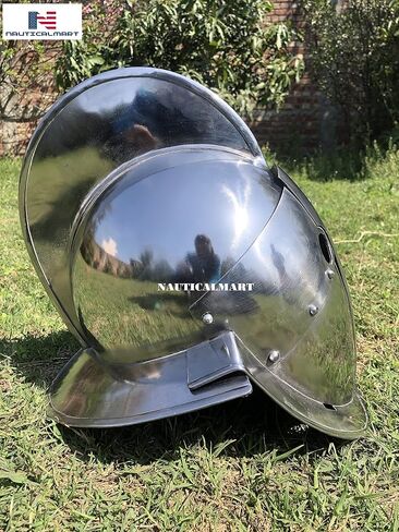 Nautical-Mart Secutor Silver LARP Gladiator ARMOR Helmet in Kuwait
