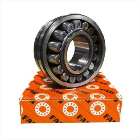 FAG Bearings 22208E1K Spherical Roller Bearing, Tapered Bore, Steel Cage, Normal Clearance, Metric, 40mm ID, 80mm OD, 23mm Width in Kuwait