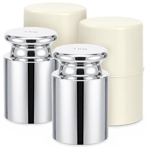 Bekith 2 Pack 1kg Calibration Weight with Storage Case, 1000 Gram Calibration Weight for Digital Scale, M1 Class High Precision Scale Weights for Laboratory, Factory, Supermarket in Saudi Arabia