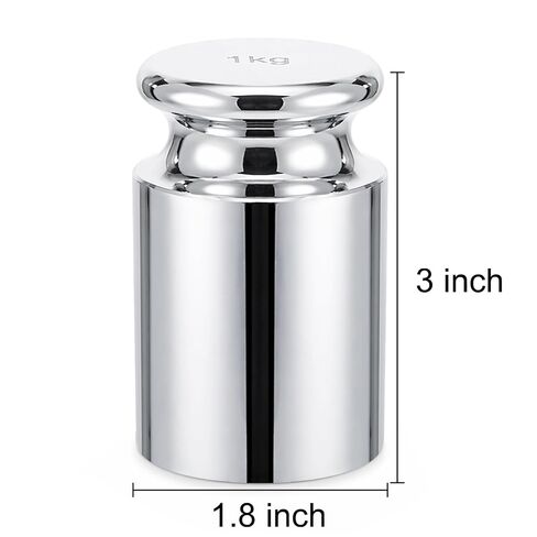 Bekith 2 Pack 1kg Calibration Weight with Storage Case, 1000 Gram Calibration Weight for Digital Scale, M1 Class High Precision Scale Weights for Laboratory, Factory, Supermarket in Saudi Arabia
