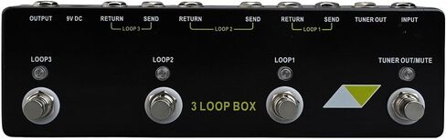 Guitar Looper Pedal for MOSKYaudio 3 LOOP BOX, True Bypass Loop Effect with Tuner Mute, Metal Shell, Unlimited Recording Time, 3-Loop Series Layering for Guitarists and Bassists in Kuwait