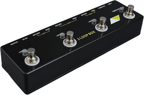 Guitar Looper Pedal for MOSKYaudio 3 LOOP BOX, True Bypass Loop Effect with Tuner Mute, Metal Shell, Unlimited Recording Time, 3-Loop Series Layering for Guitarists and Bassists in Kuwait