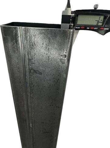 أنبوب فولاذي مستطيل مقاس 2 × 4 بوصة، سمك الجدار 1/8 بوصة (مقياس 11)، الطول 48 بوصة (4 أقدام)، فولاذ معتدل in Kuwait