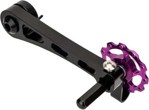 Bike Chain Tensioner, Bicycl-e Tensioner, Aluminum Alloy Adjustable Chain Guide, Single Speed Chains Adjuster Converter for MTB, Road Bike, 2.30x1.10x4.33inch in Kuwait